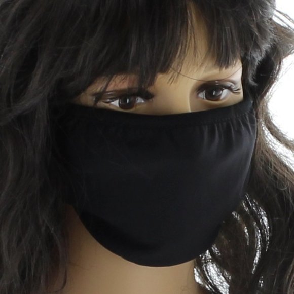 Face Mask Black Washable 3 ct - New - Picture 1 of 11